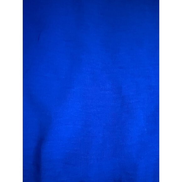 MONTEAU-SHORT SLEEVE RUFFLE DRESS ROYAL BLUE - Picture 7 of 10